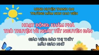 Giáo án tìm hiểu tết nguyên đán 3 tuổi