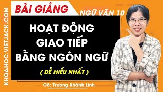 Hoạt động giao tiếp ngôn ngữ là gì