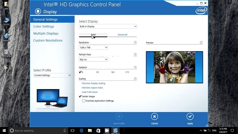 intel graphics and media control panel download