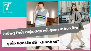 Màu xám hợp với màu gì