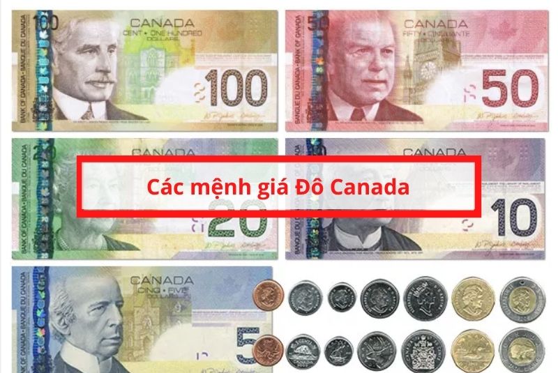 Mệnh giá tiền canada