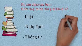 Nghị định là gì thông tư là gì