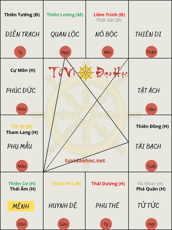 Thiên cơ thái âm đồng cung