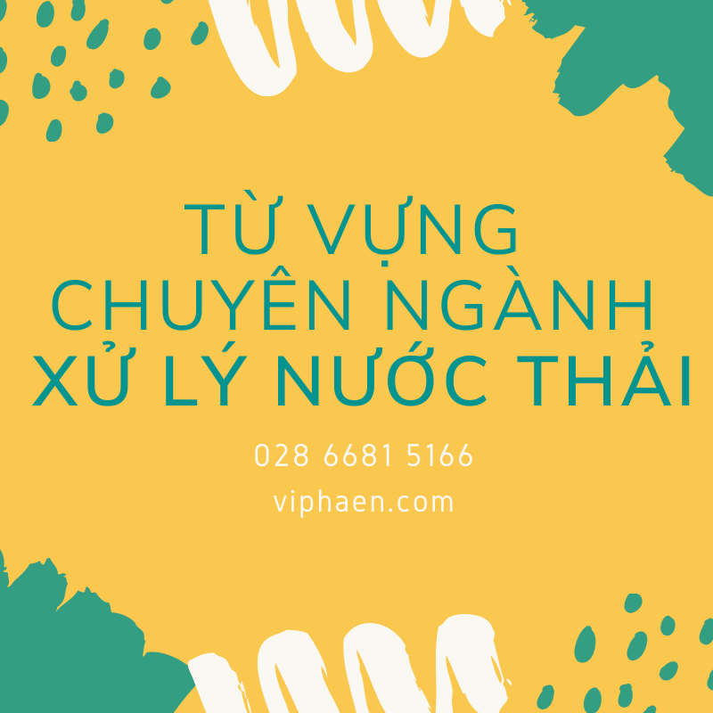 Xử lý nước thải tiếng anh là gì